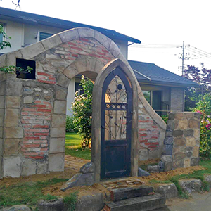 茨城県結城郡　某邸宅内庭園